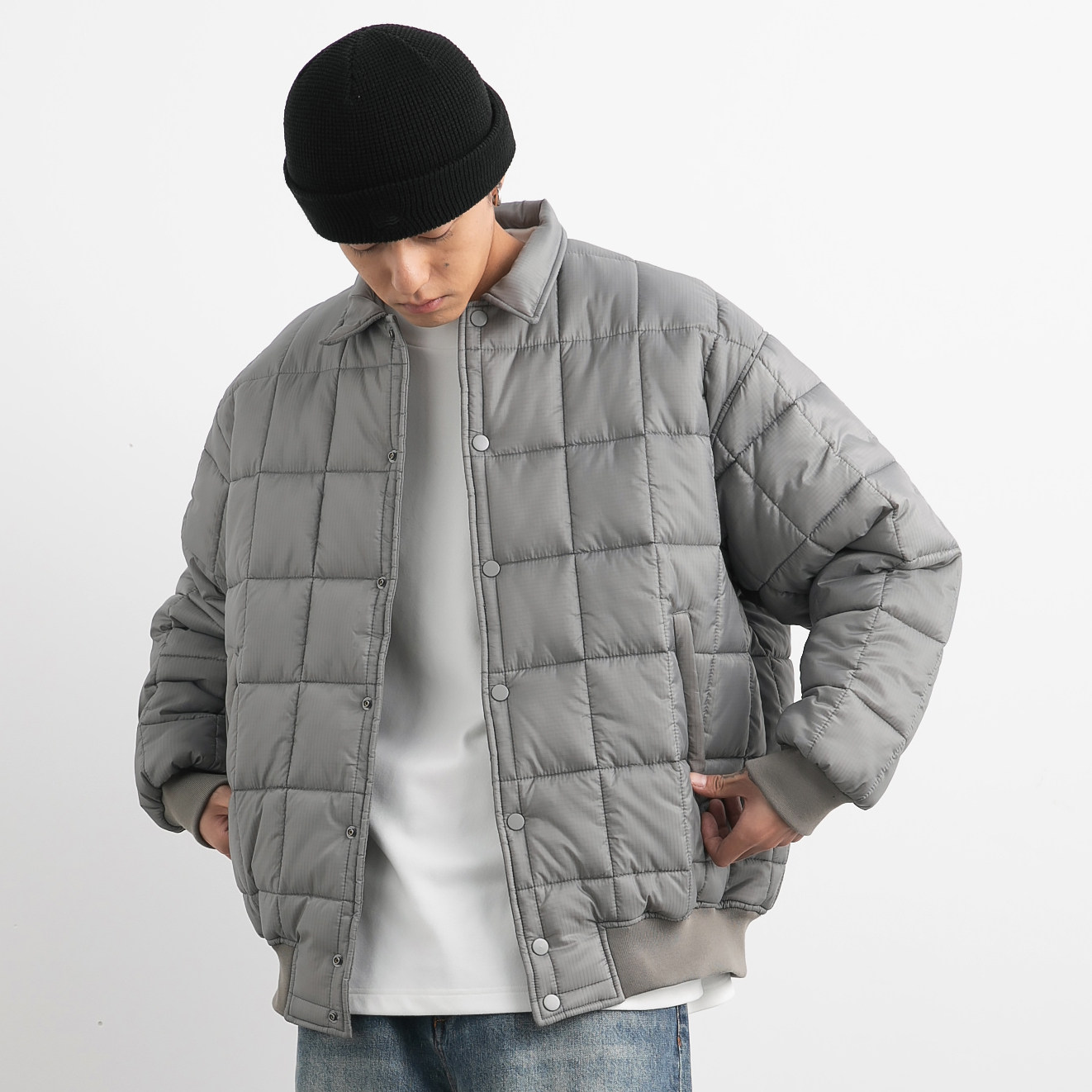 [4% OFF BROKEN CODE] VAVU VINTAGE CHECKERED JACKET 3M THINSULATE WINTER PADDED JACKET BREAD WEAR