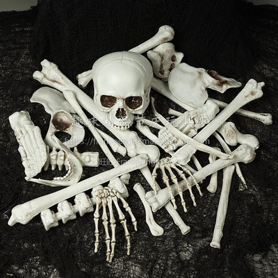 万圣节装饰仿真骨头模型骷髅摆件