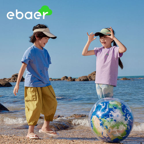 EBAER儿短袖T恤2026夏季新款舒适户外夏季中大童短袖圆领T恤