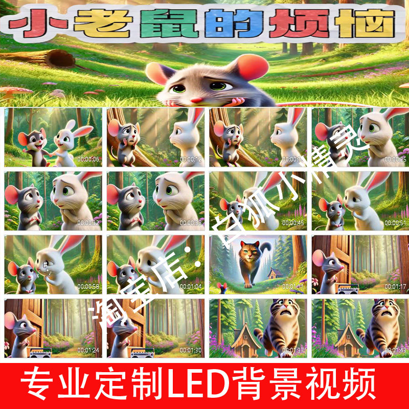 S2488 小老鼠的烦恼伴奏儿FLASH/动画制作