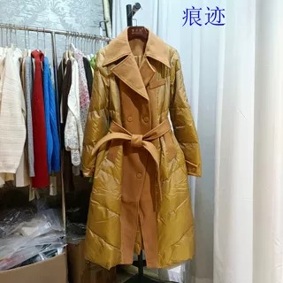 气质长款羽绒服女2025冬新款双排扣收腰显瘦保暖外套