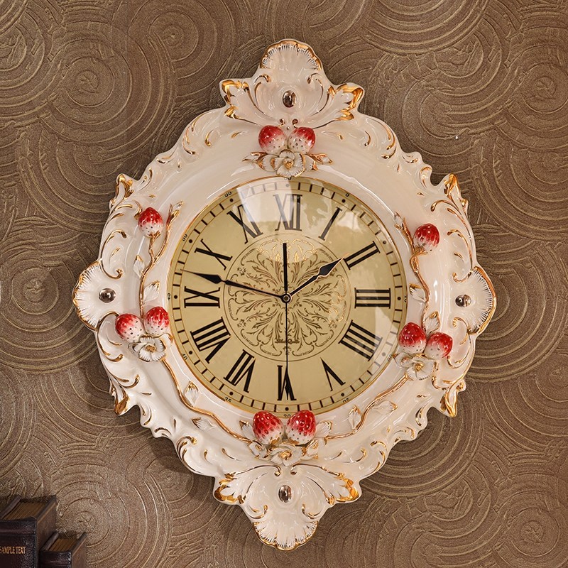 豪华大号欧式挂钟客厅高档奢华钟表静音陶瓷酒店别墅挂钟壁饰|ruв категории Домашний быт, часы, украшения дома/будильник, настенные часы - от Buy2taobao.com для оказания профессиональной услуги покупки агента Taobao