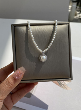 防过敏不掉色 高级感经典日常百搭款 2026新款珍珠项链锁骨链颈链
