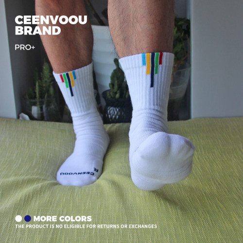 CEENVOOU PRO+专业实战篮球袜长中筒加厚毛巾底训练吸湿运动男袜