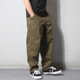 锥形潮流哈伦裤 日系重磅秋季 男复古直筒宽松休闲长裤 裤 子 潮牌工装