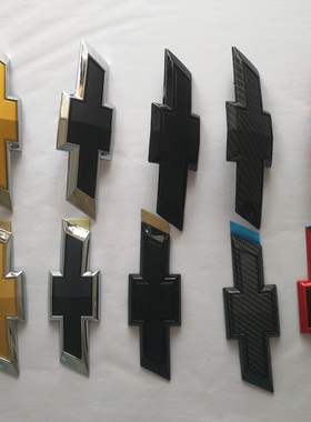 适用雪佛兰探界者标志改装RS车标黑色碳纹探界者RS黄色中网标尾标