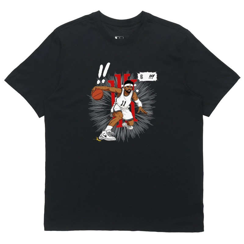 夏季男子德鲁大叔欧文运球卡通漫画T恤篮球运动休闲针织圆领短袖