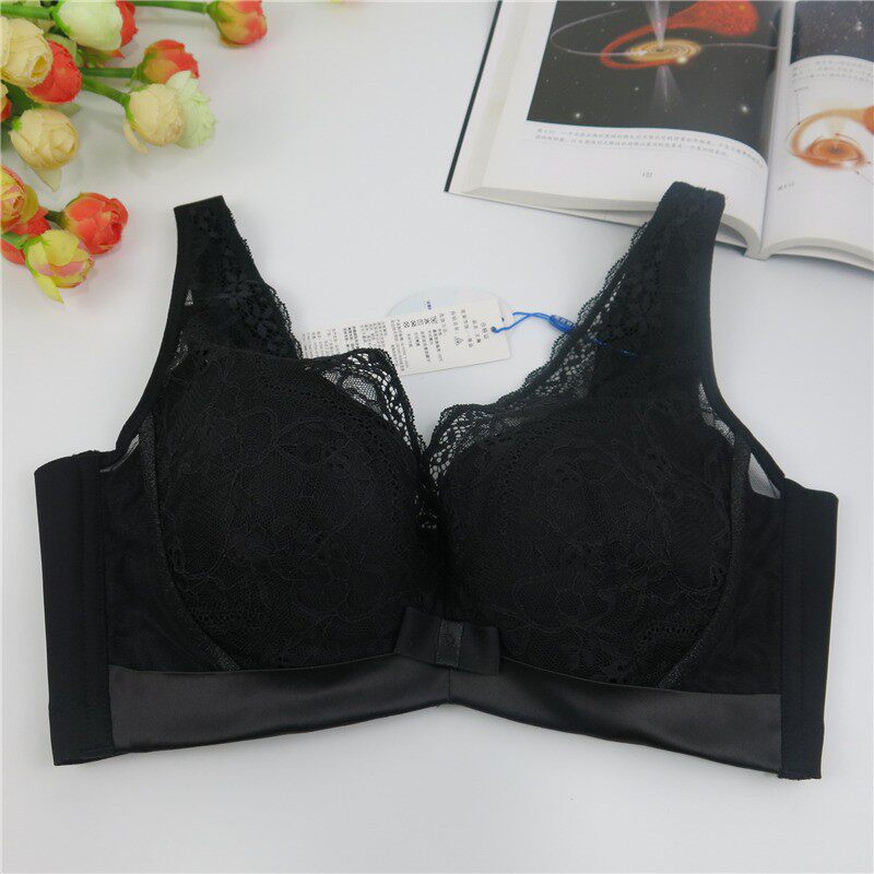奥丝蓝黛内衣女cd杯大胸显小性感蕾丝边宽肩带软钢圈聚拢文胸5023