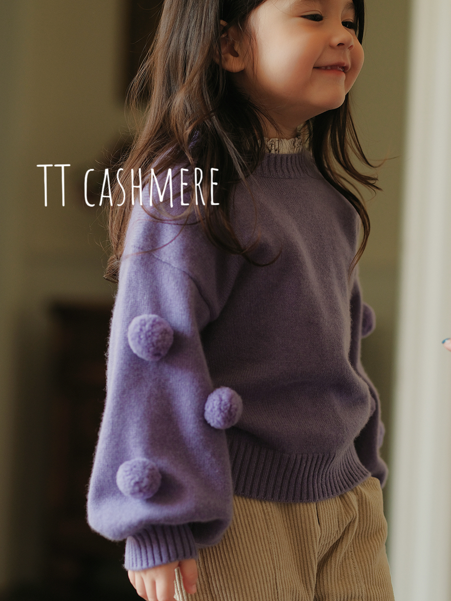 蒙威飒可爱秋冬女童山羊绒