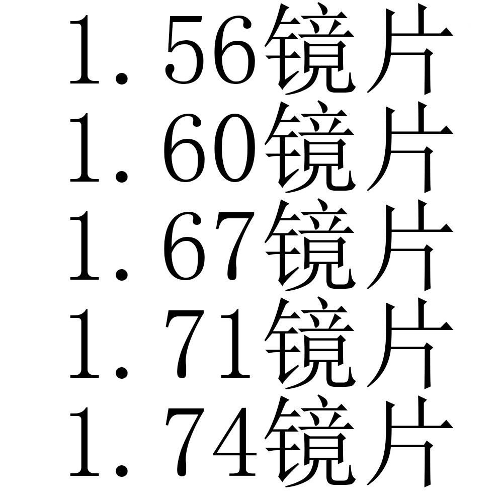 法国依*路镜片膜岩钻晶a  a3 a4防蓝光近视配眼镜片