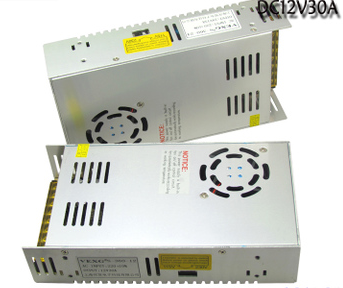 12V 30A 360W LED灯条变压器电源 12V灯带驱动 360瓦 30A防雨电源