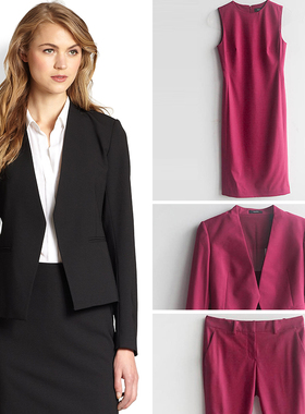 洛城记 美代 强推自留！ Theory LANAI 红色西装套装西装裙 现