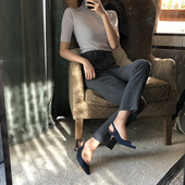 现 Theory 美代 洛城记 羊毛高领短袖 312 2色 LEENDA 针织衫