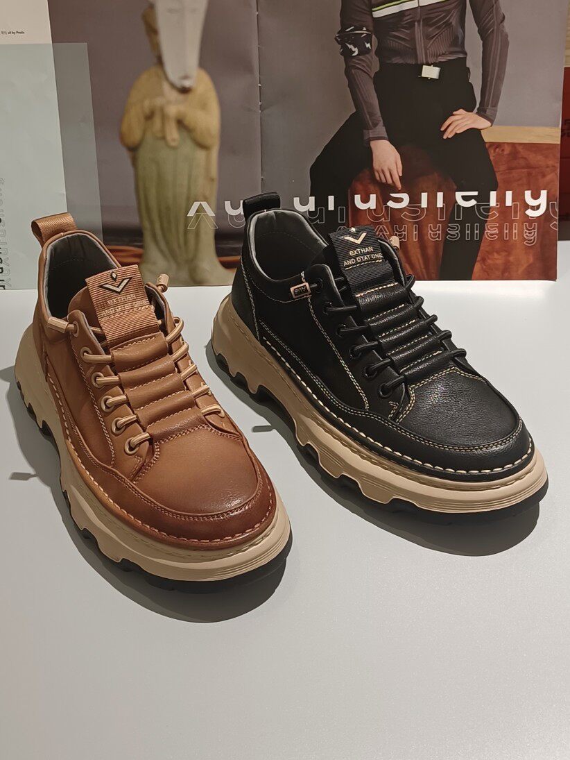 卡莱威盾男鞋秋款轻底休闲黑色低帮套蹬百搭复古潮流专柜正品板鞋