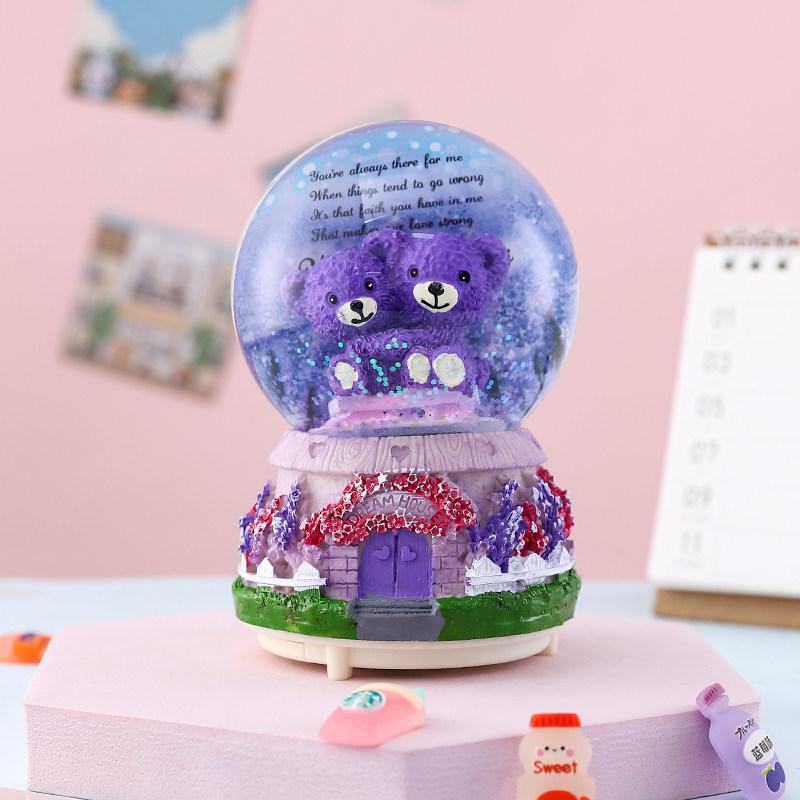 소녀 어린이 여자 친구 및 소년을위한 뮤직 박스 수정 구슬 손으로 만든 뮤직 박스 창의적인 생일 선물 하이 엔드