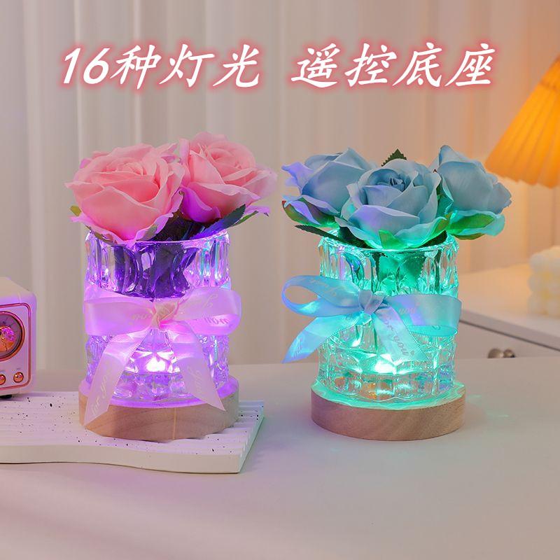 玫瑰永生花小夜灯氛围灯