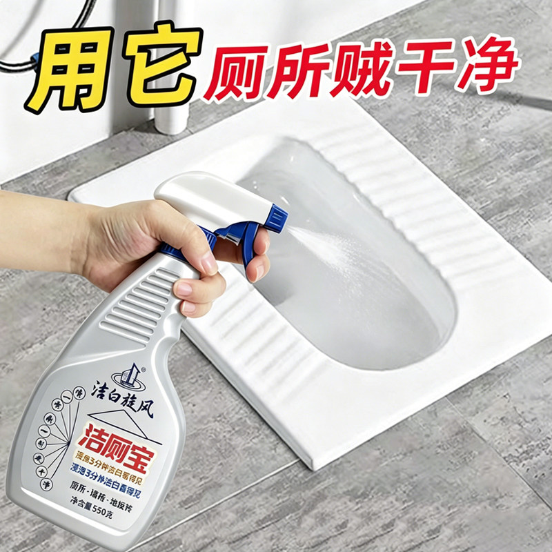 蹲坑除臭去异味洁厕宝 留香马桶清洁剂 强力除垢去污去黄慕斯泡沫