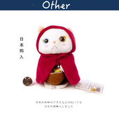 日本choo choo正版 小红帽猫咪公仔玩偶毛绒包包挂件钥匙扣小挂饰