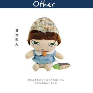 日本奈良美智NARA大头胖娃娃邪恶魔鬼失眠娃娃玩偶公仔毛绒玩具