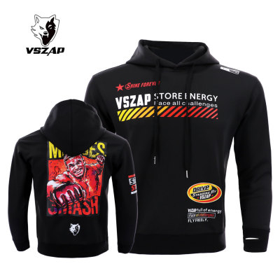 VSZAP男士休闲健身运动卫衣MMA泰拳击大码男士外套UFC秋冬新上衣