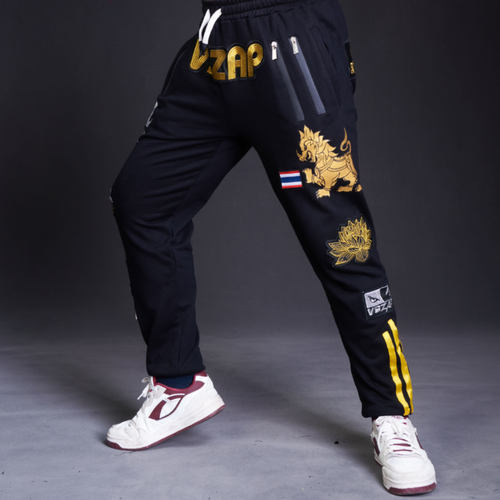 vszap泰拳格斗长裤mma男刺绣搏击