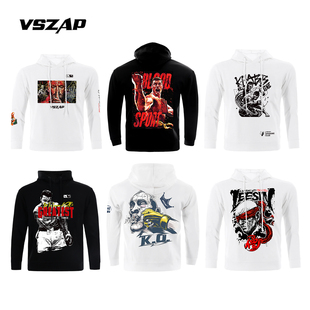 VSZAP泰拳击运动休闲健身套装纯棉连帽卫衣秋冬跑步男女室内外套