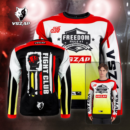 VSZAP搏击法则长袖运动休闲速干套头卫衣MMA格斗泰拳击UFC训练服