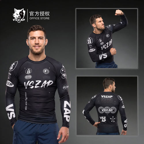 VSZAP巴西柔术长袖MMA速干防磨衣