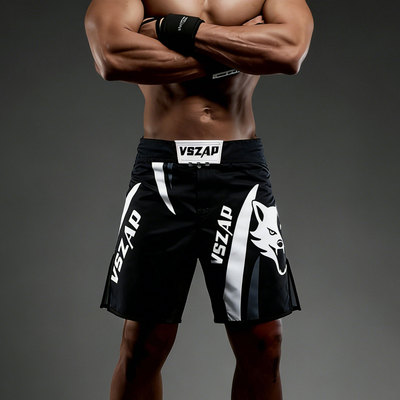 vszap运动健身短裤mma搏击柔术