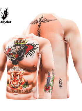 VSZAP双冠王纹身衣UFC运动紧身衣