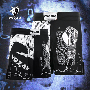 VSZAP综合格斗踢拳击运动训练MMA短裤男速干专业泰拳搏击UFC比赛