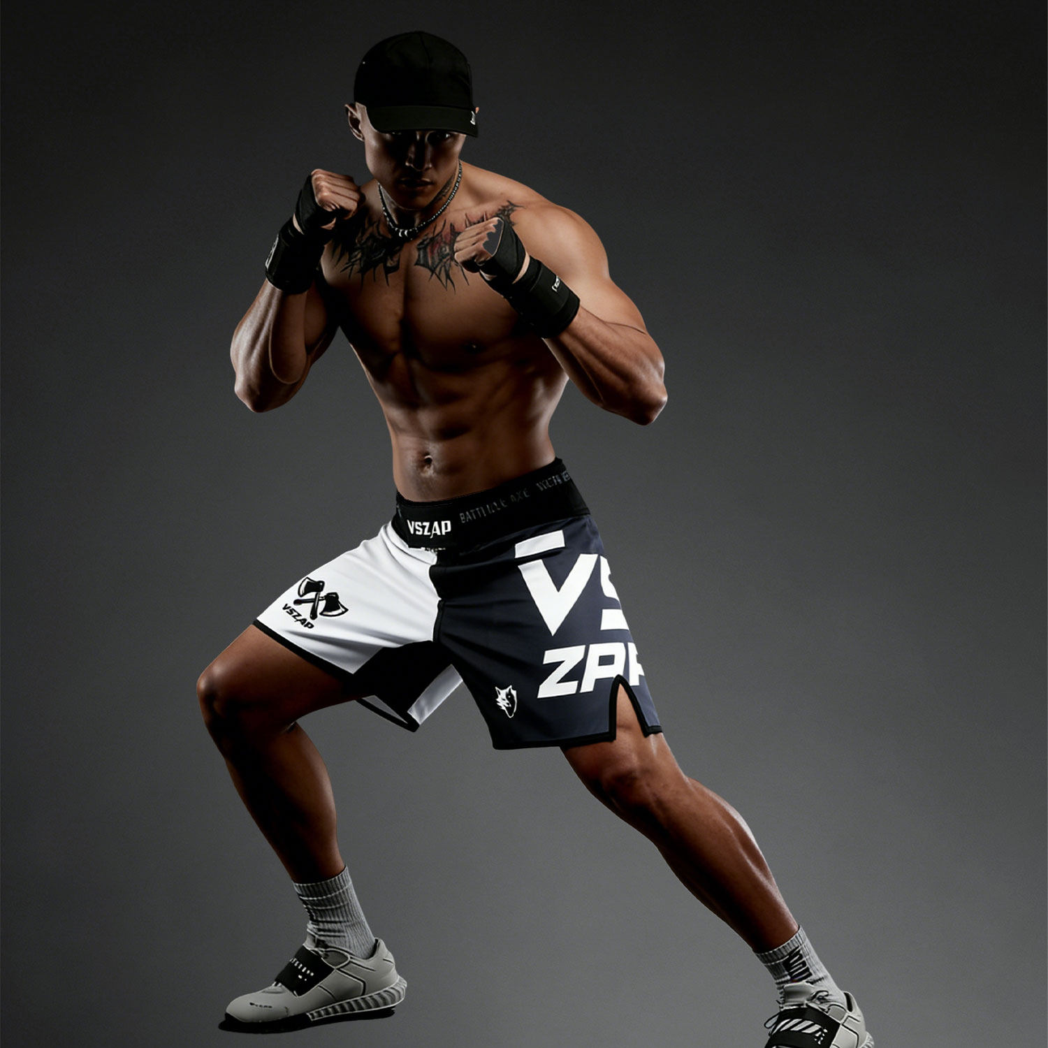 VSZAP踢拳速干运动搏击格斗运动站立格斗MMA训练短裤男UFC泰拳击