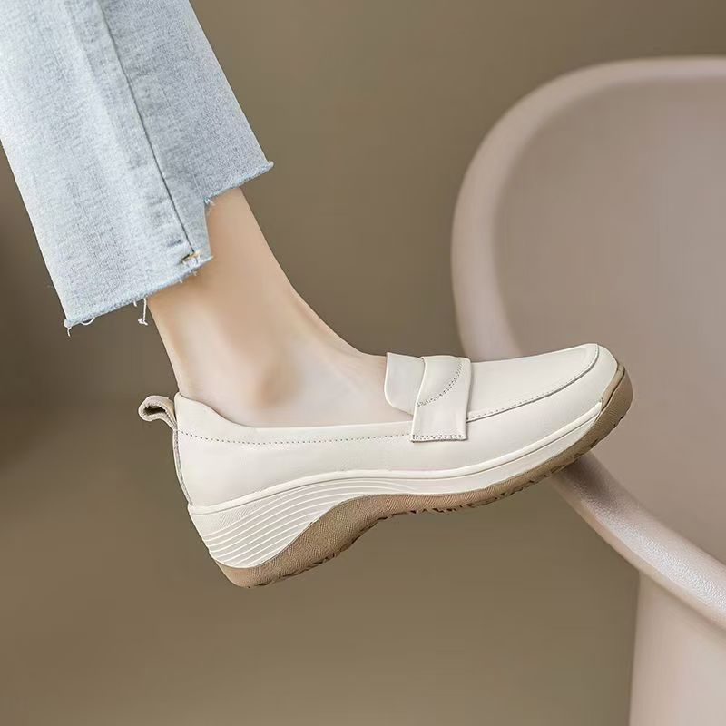 春秋厚底新款乐福鞋单鞋