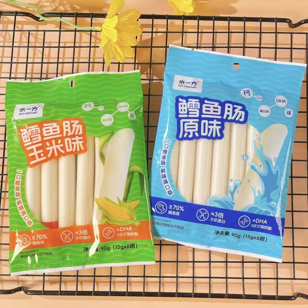 水一方鳕鱼肠原味玉米味90g大连特产旅游伴手礼