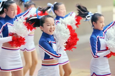 学生啦啦操 技巧啦啦操 大众啦啦操比赛舞蹈服 花球啦啦操服套装