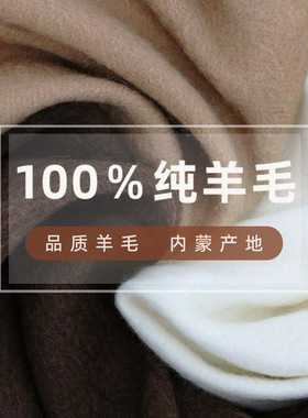 100%羊毛围巾纯色轻奢高级感百搭流苏围脖韩系披肩26秋冬新男女