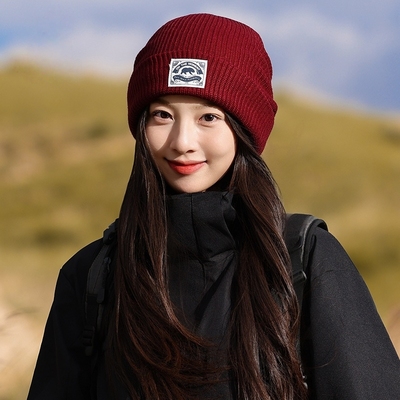 2025新款秋冬针织帽大头围显脸小