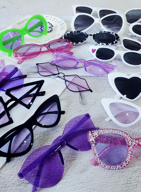 蹦迪太阳眼镜朋克圆形