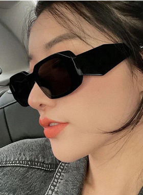 墨镜不规则质感太阳眼镜网红同款