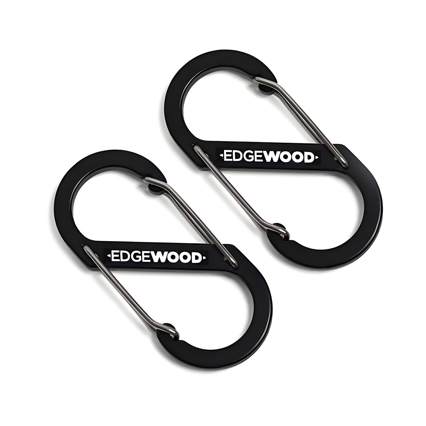 EDGEWOOD双面弹簧扣登山扣2个装 户外露营多功能挂钩迷你挂扣防脱