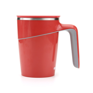 台湾品牌创意不倒杯马克杯带盖商务杯不锈钢家用办公室水杯牛奶杯