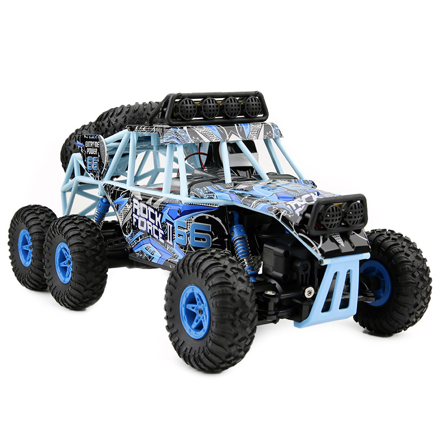 出美国沃尔玛!儿童玩具遥控车rc六轮驱动合金塑料越野攀爬车抗震