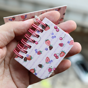 出美国mini便携钥匙扣记事本 线圈笔记本很小可随身吊挂随手可记