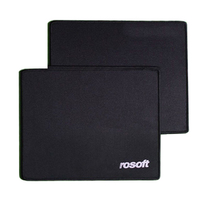 加厚锁边 游戏办公家用网吧鼠标垫超厚纯黑色鼠标垫耐用不起边4mm