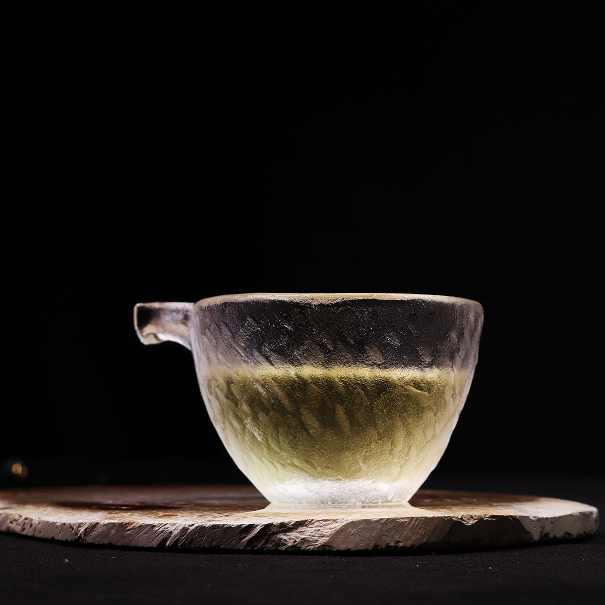 红锦添水晶熔炼公道杯茶杯晶作系列手工艺品耐高温明火干烧不裂