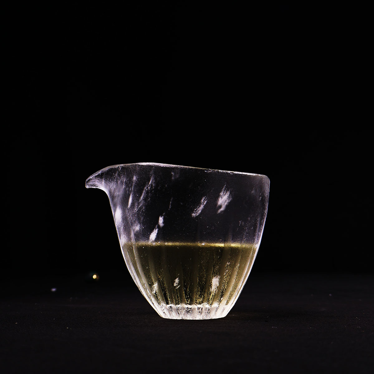 红锦添原矿水晶杯公道杯晶作系列手工工艺耐高温可干烧