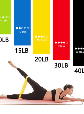 5Pcs Tpe Resistance Bands Fitness Set Rubber Loop Strength T