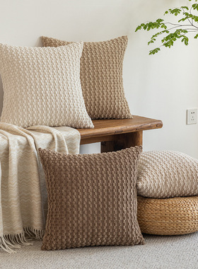 corduroy pillowcase home sofa throw pillow square cushion