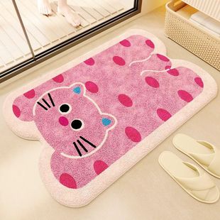 Absorbent felt bedroom entrance door mat bathroom rug carpet