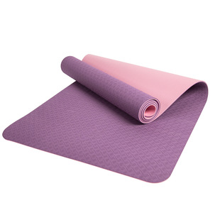 tpe瑜伽垫健身运动垫加厚10mm双色瑜伽垫子初学者舞蹈垫厂家批发